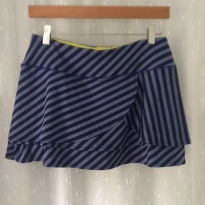 Athleta Fly By striped tennis skort